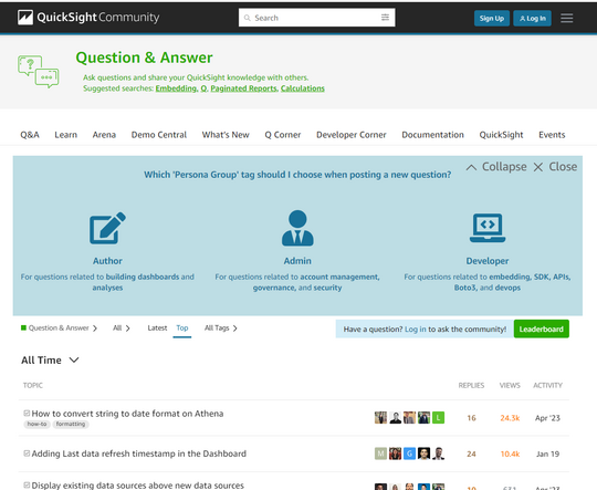 Amazon QuickSight Community