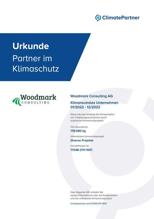 Urkunde ClimatePartner