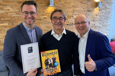 Vorstand mit Auszeichnung Top-Arbeitgeber 2020 von Focus Business