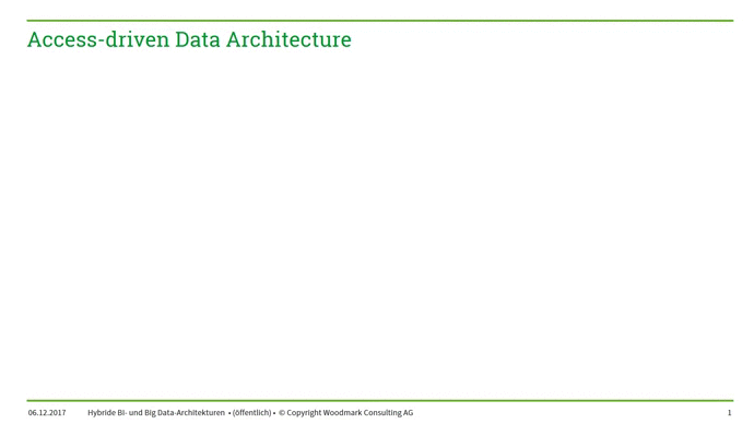 Access-driven Data Architecture